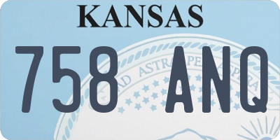 KS license plate 758ANQ