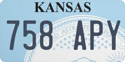 KS license plate 758APY