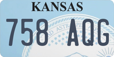 KS license plate 758AQG