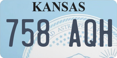 KS license plate 758AQH