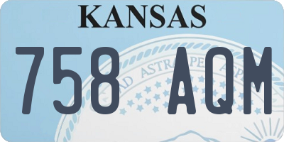 KS license plate 758AQM