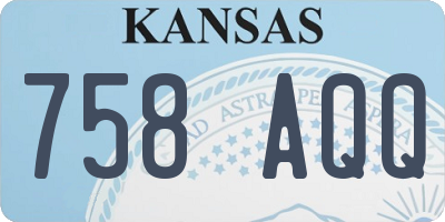 KS license plate 758AQQ
