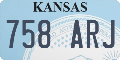 KS license plate 758ARJ