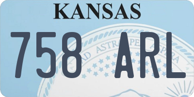 KS license plate 758ARL