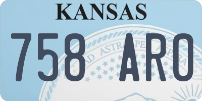 KS license plate 758ARO