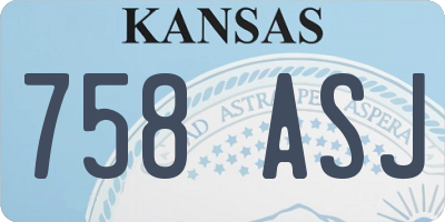 KS license plate 758ASJ