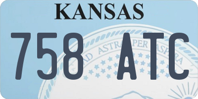 KS license plate 758ATC