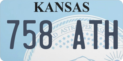 KS license plate 758ATH