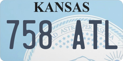 KS license plate 758ATL