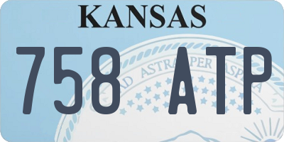 KS license plate 758ATP