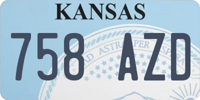 KS license plate 758AZD
