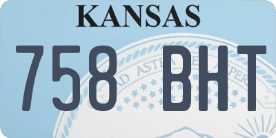 KS license plate 758BHT