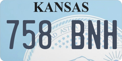 KS license plate 758BNH