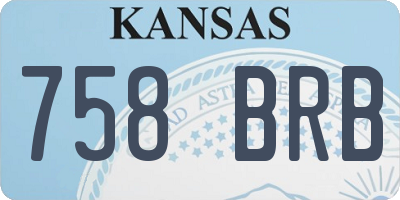 KS license plate 758BRB