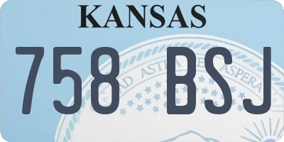 KS license plate 758BSJ