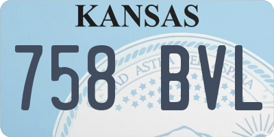 KS license plate 758BVL