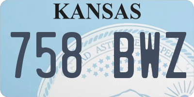KS license plate 758BWZ