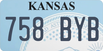 KS license plate 758BYB