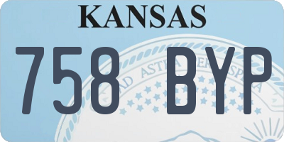KS license plate 758BYP