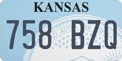 KS license plate 758BZQ