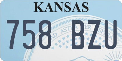 KS license plate 758BZU