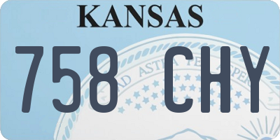 KS license plate 758CHY