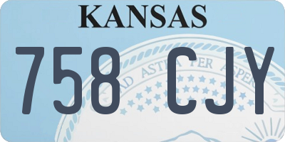 KS license plate 758CJY