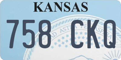 KS license plate 758CKQ