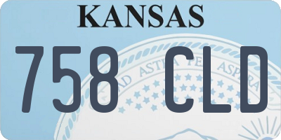 KS license plate 758CLD