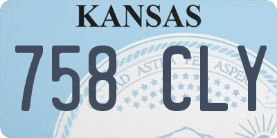 KS license plate 758CLY