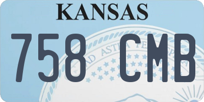KS license plate 758CMB