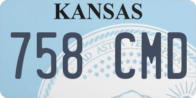 KS license plate 758CMD