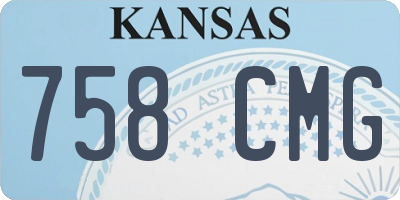 KS license plate 758CMG