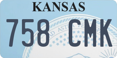 KS license plate 758CMK
