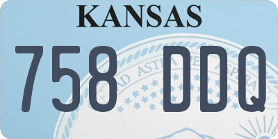 KS license plate 758DDQ