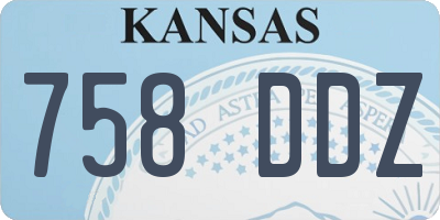 KS license plate 758DDZ