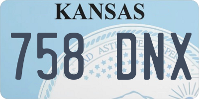 KS license plate 758DNX