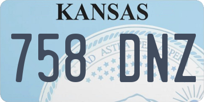 KS license plate 758DNZ
