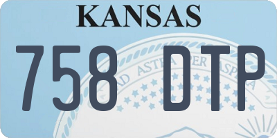 KS license plate 758DTP