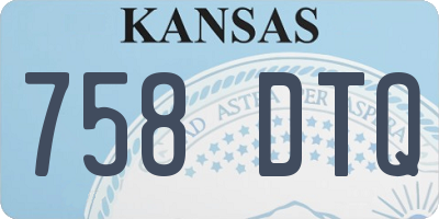 KS license plate 758DTQ