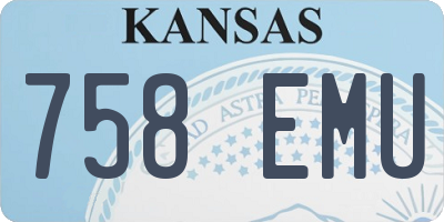 KS license plate 758EMU