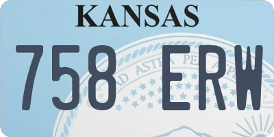 KS license plate 758ERW