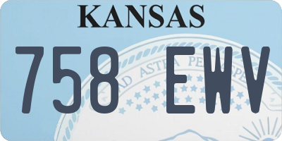 KS license plate 758EWV