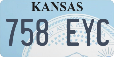 KS license plate 758EYC