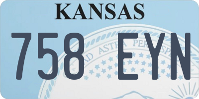 KS license plate 758EYN