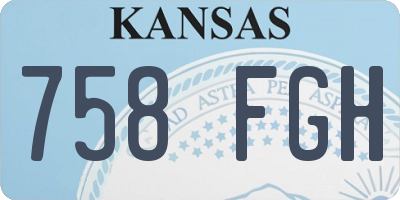 KS license plate 758FGH