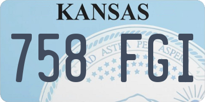 KS license plate 758FGI