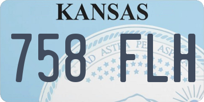 KS license plate 758FLH