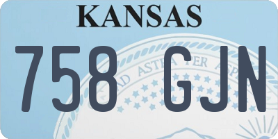 KS license plate 758GJN