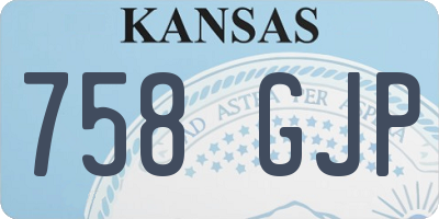 KS license plate 758GJP